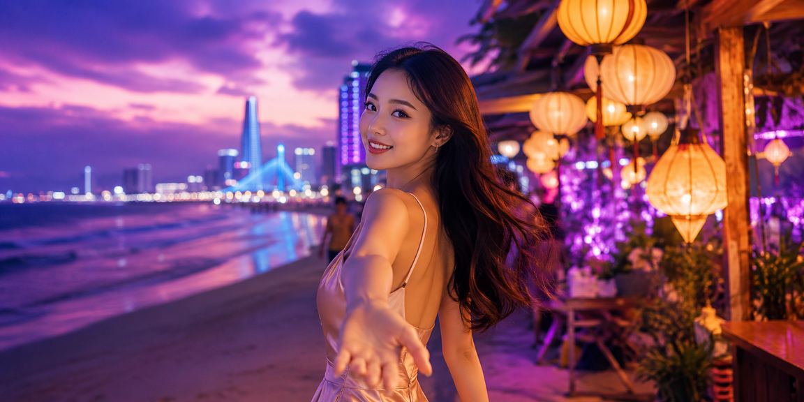 Không khí sôi động tại chợ đêm Đà Nẵng bên cạnh màn hình cá cược casino az100