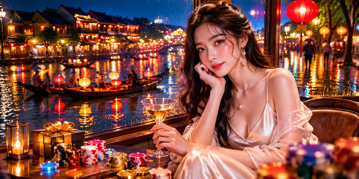 Người dùng tại Hội An ngồi cà phê và đăng ký tài khoản az100 trên điện thoại